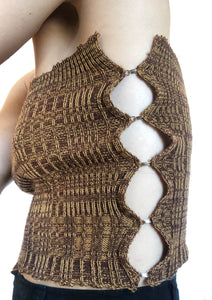 Ribbed Hook & Eye Bustier