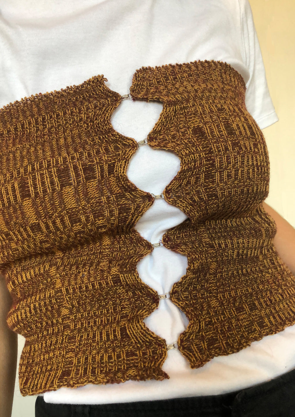 Ribbed Hook & Eye Bustier