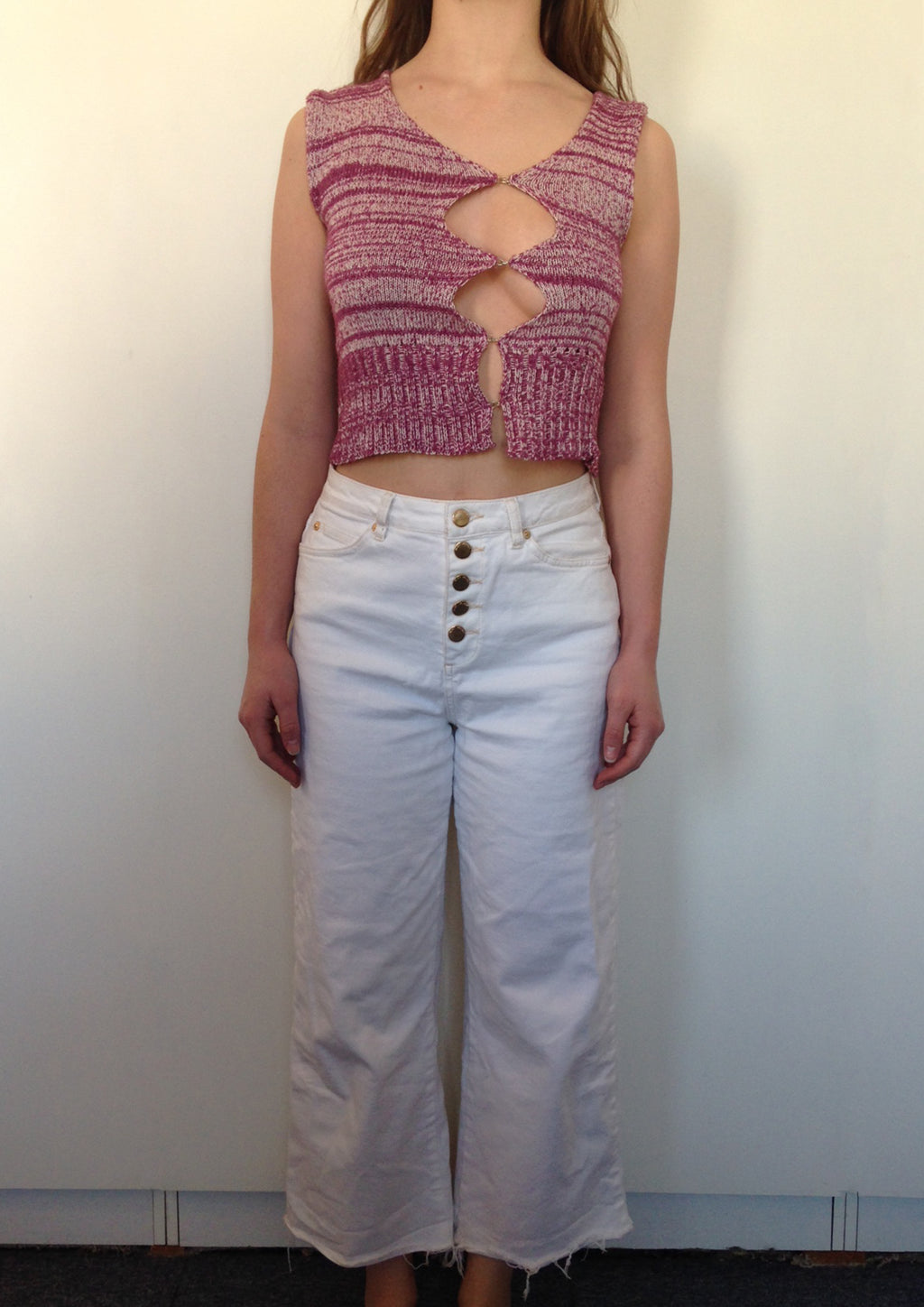 Asymmetric Hook and Eye Vest