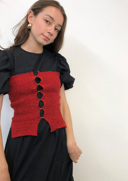 Ribbed Hook & Eye Bustier