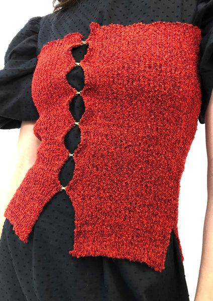 Ribbed Hook & Eye Bustier