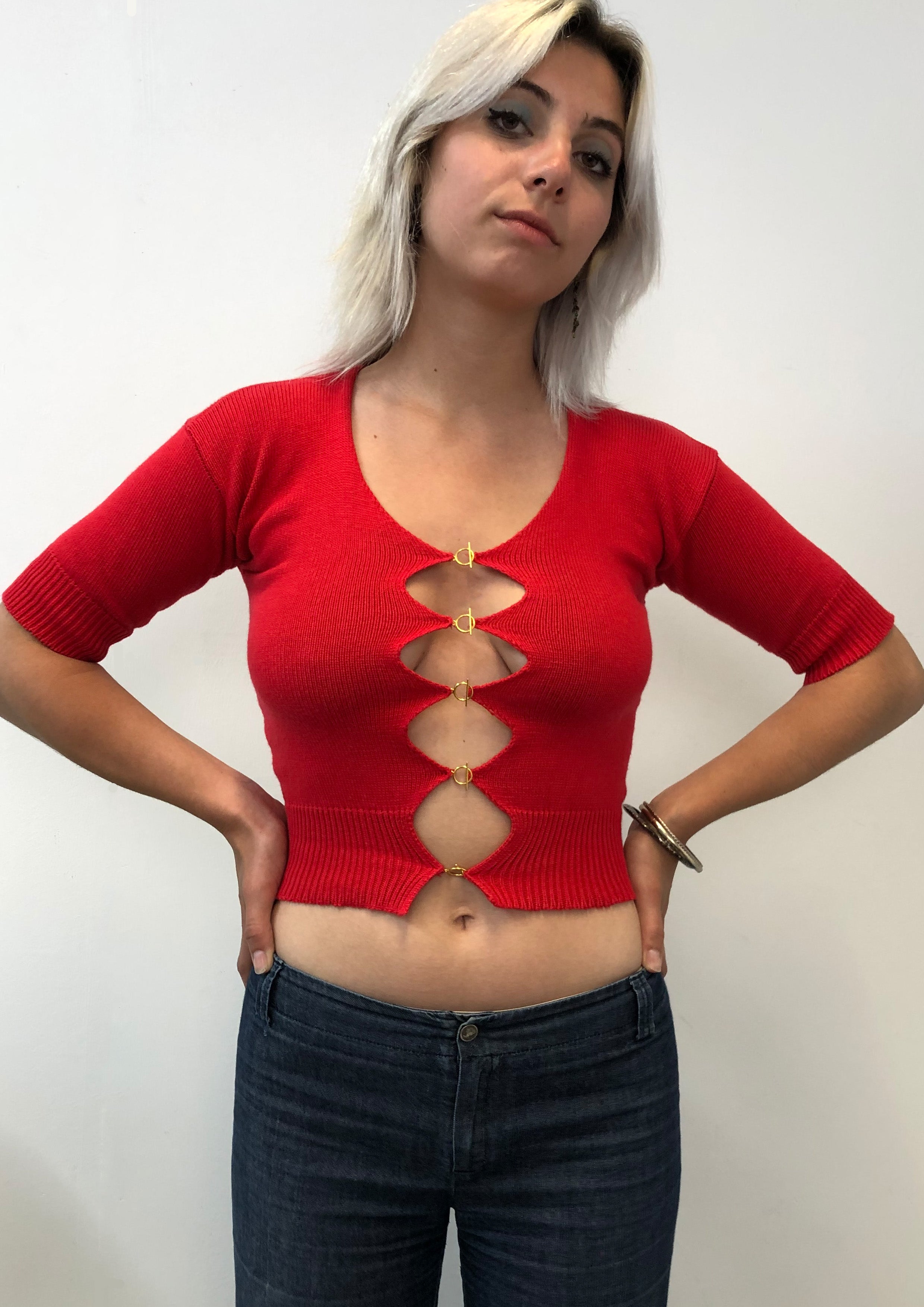 Short Sleeve T Bar Top