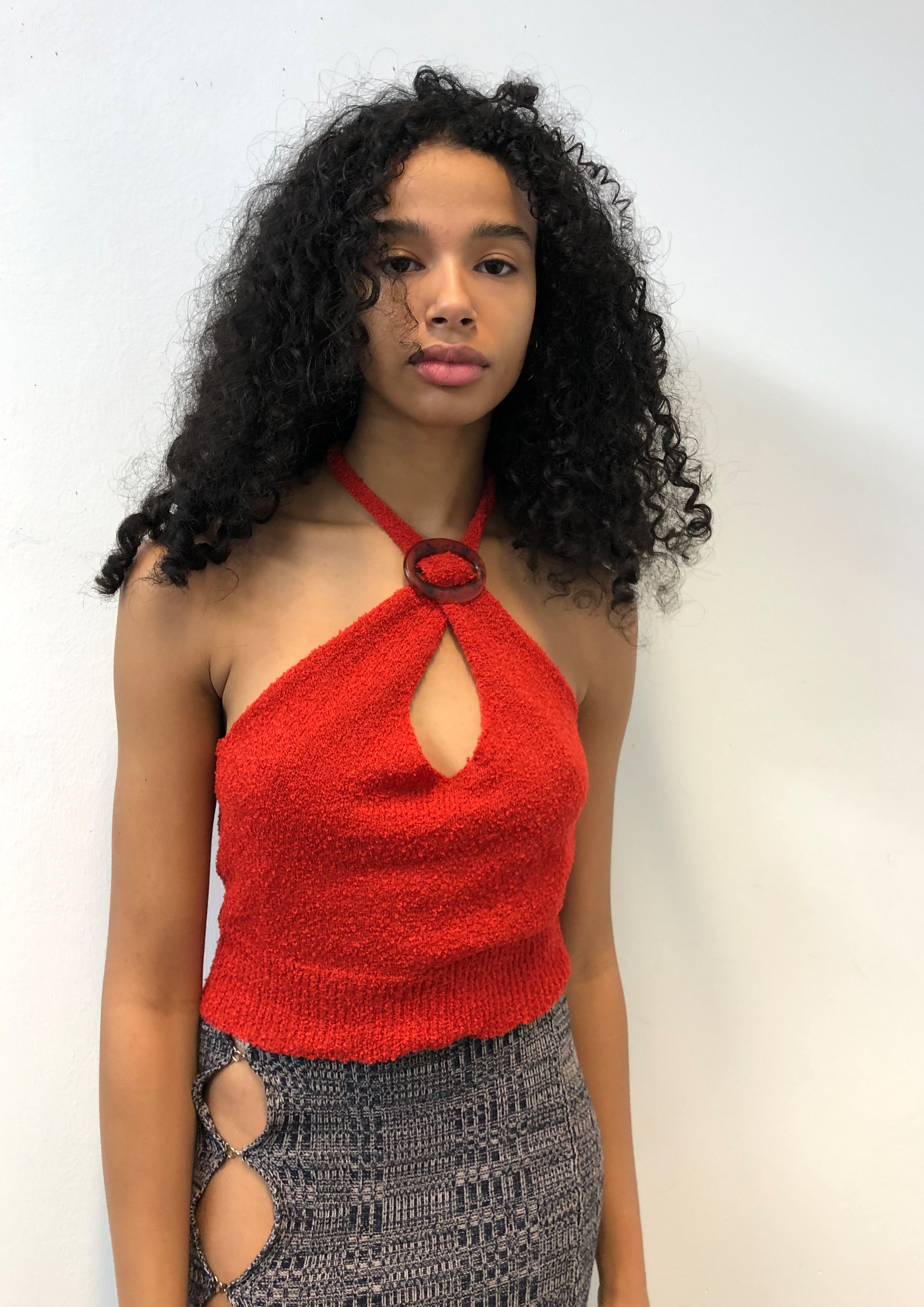 Halterneck Top with Buckle