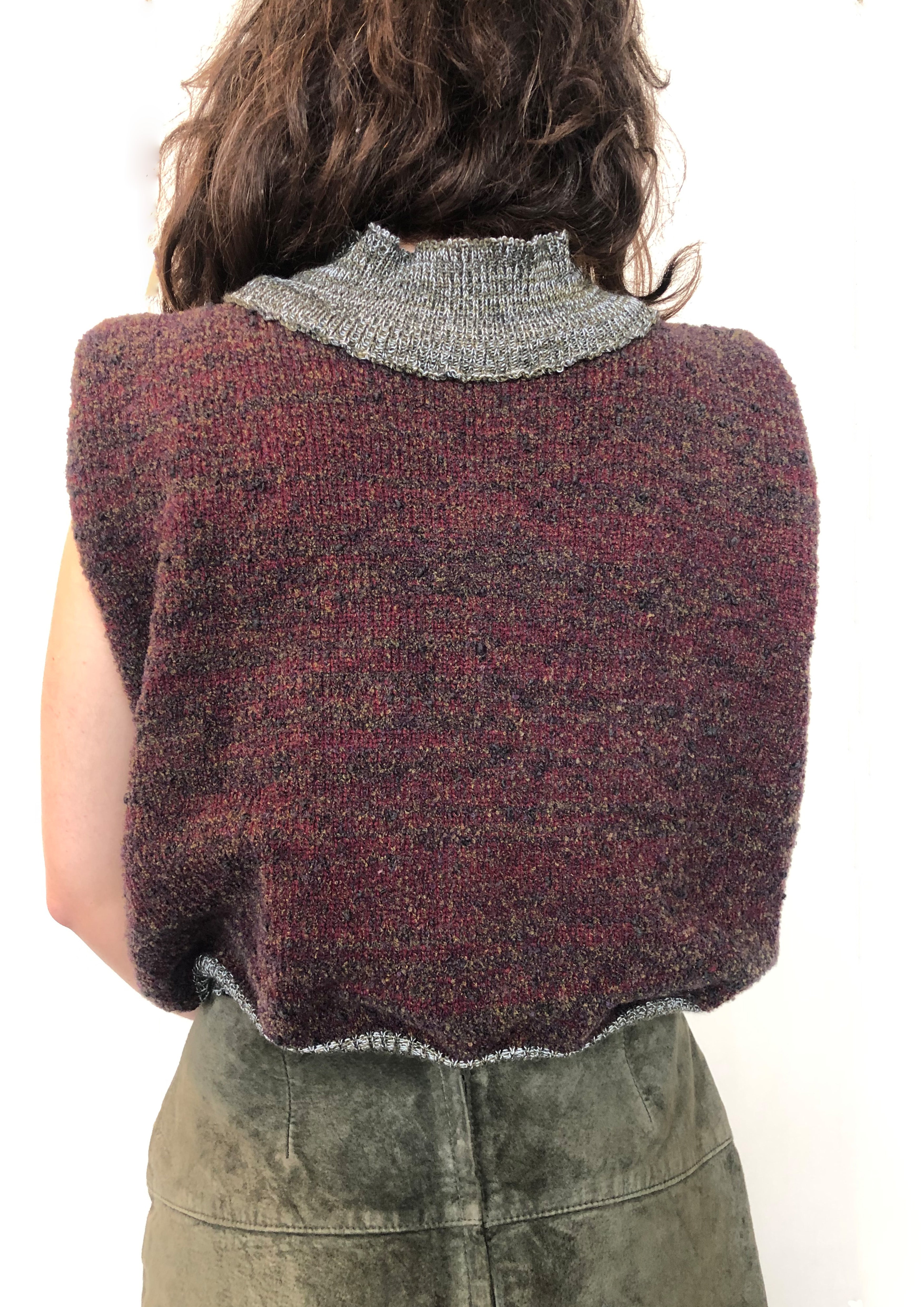 High Neck Sweater Vest