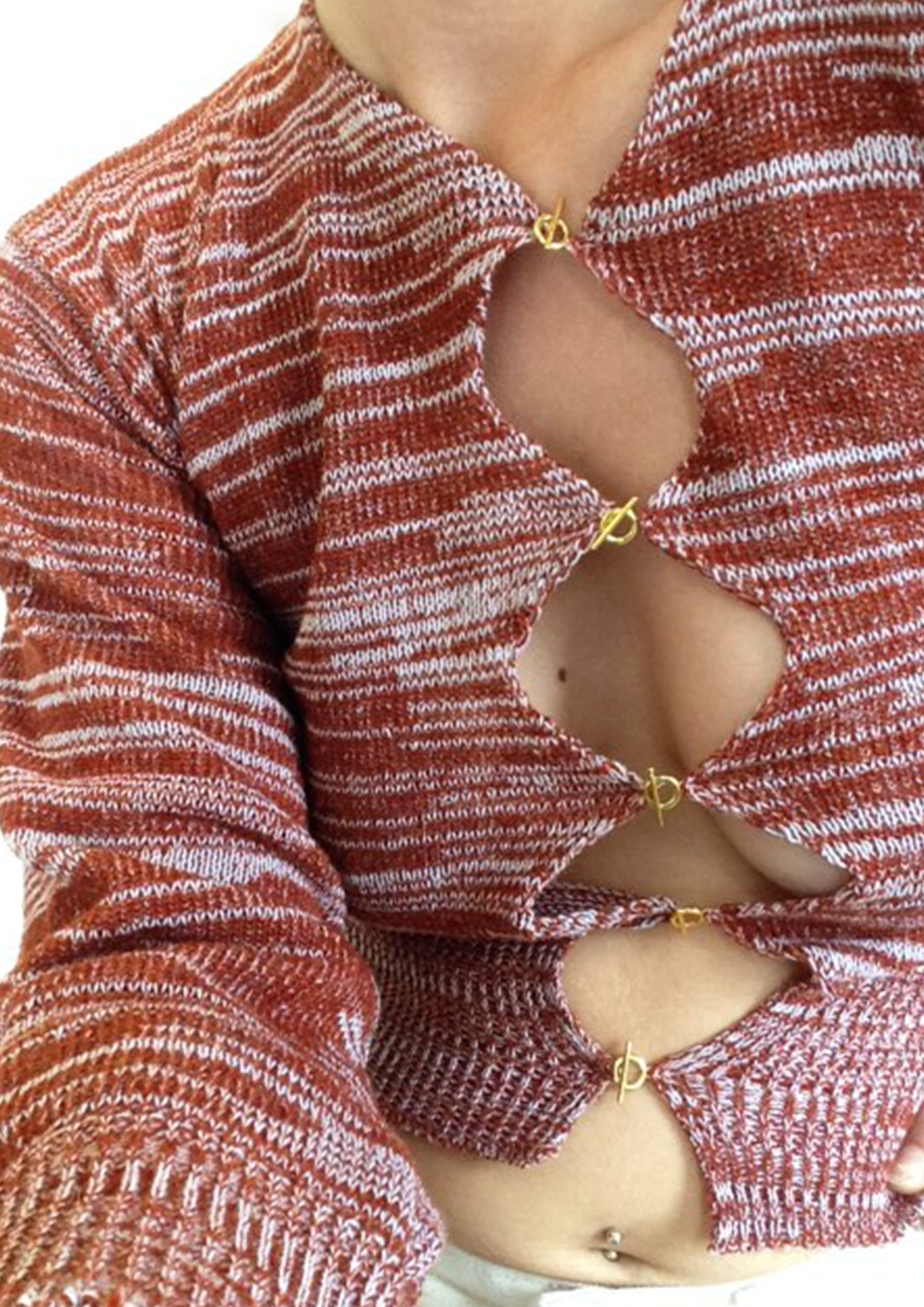 Asymmetric T bar Cardigan