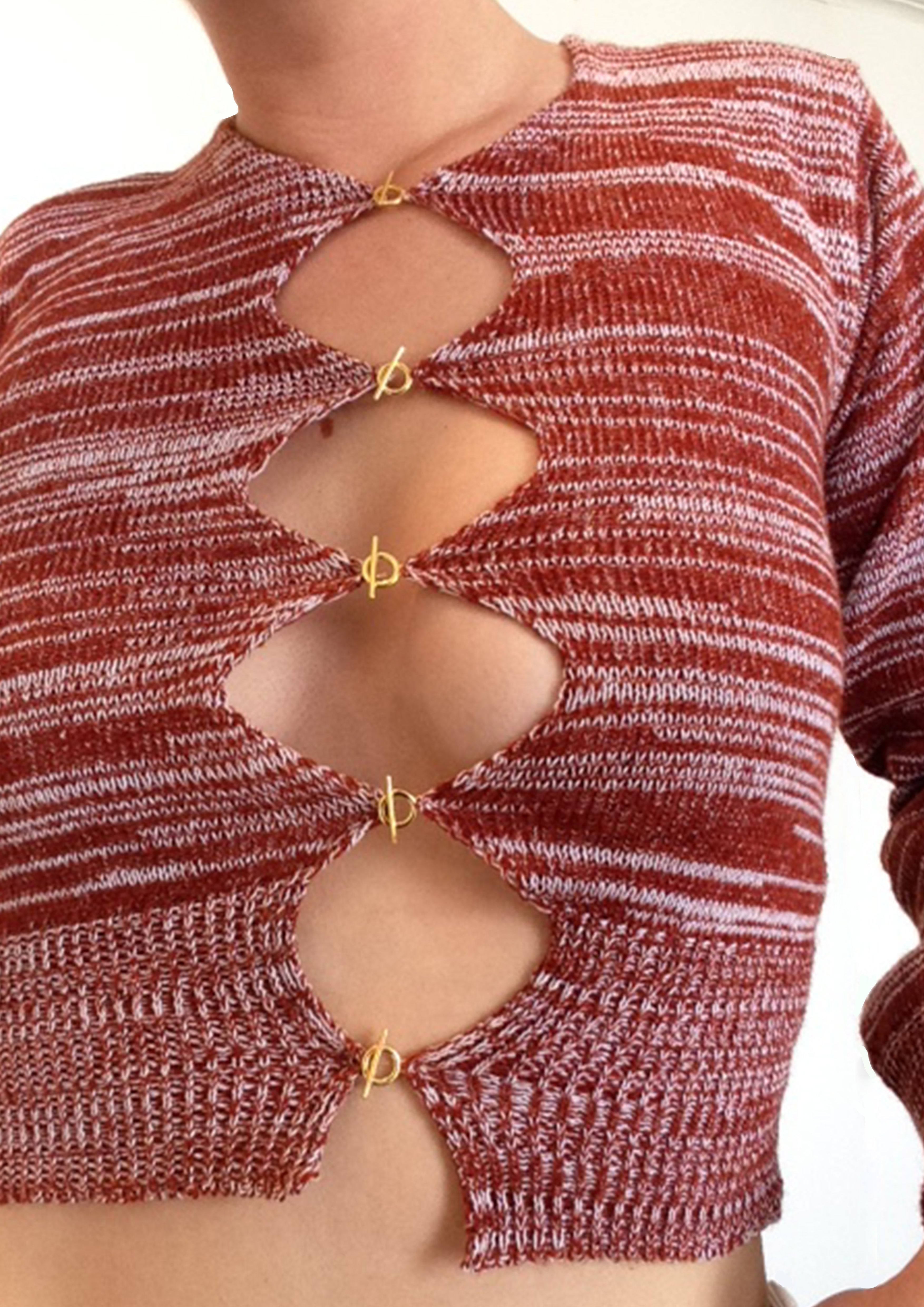 Asymmetric T bar Cardigan
