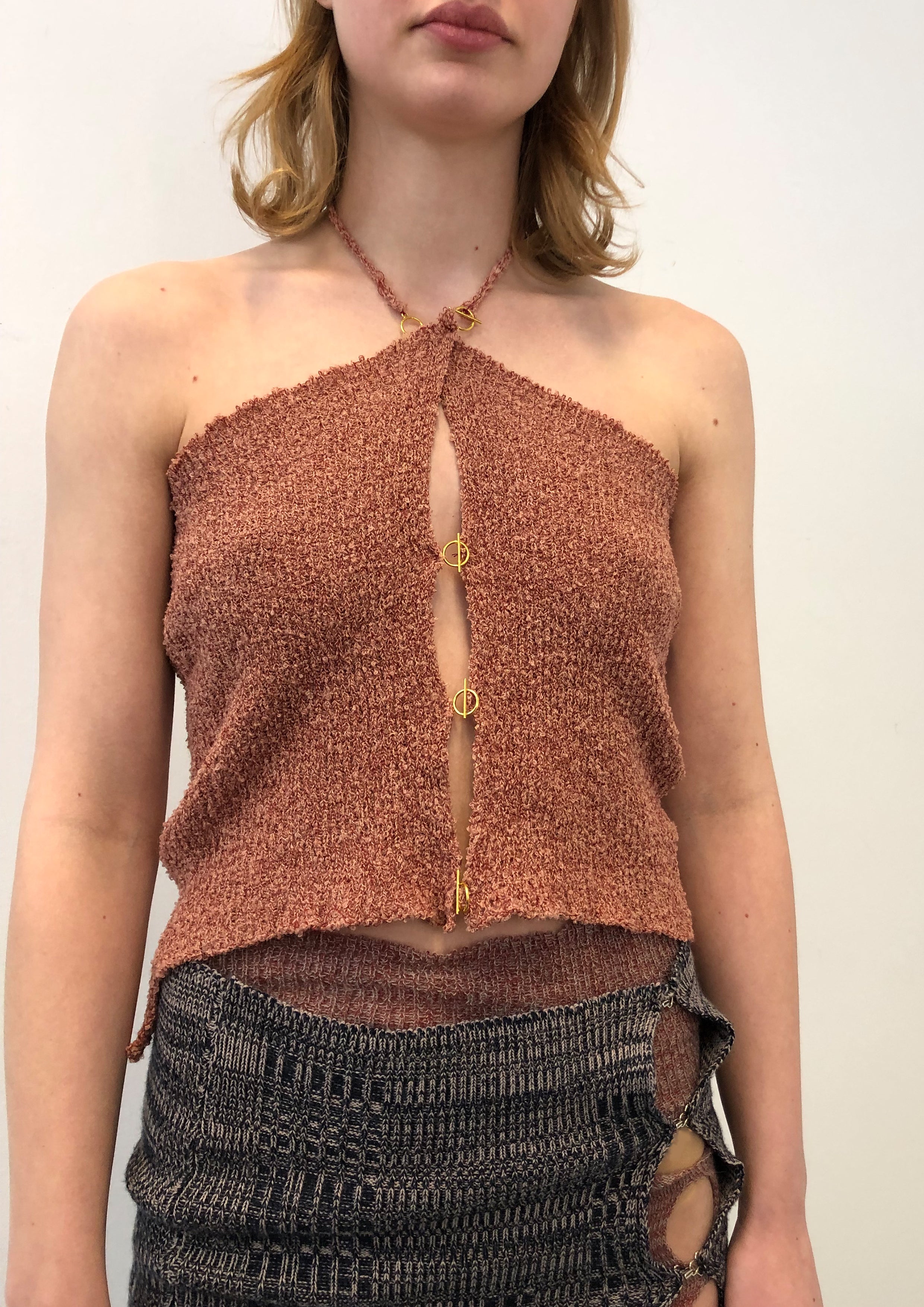 T Bar Halterneck Top
