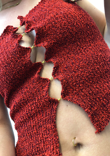 Ribbed Hook & Eye Bustier