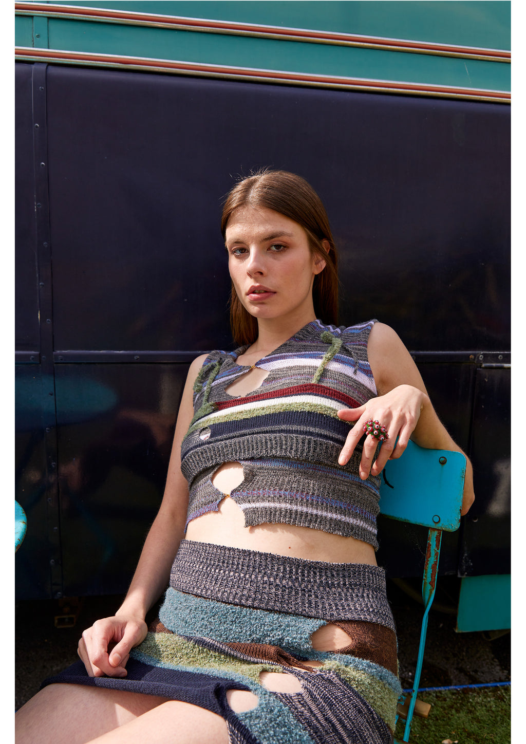 Blue & Green Tiny Top