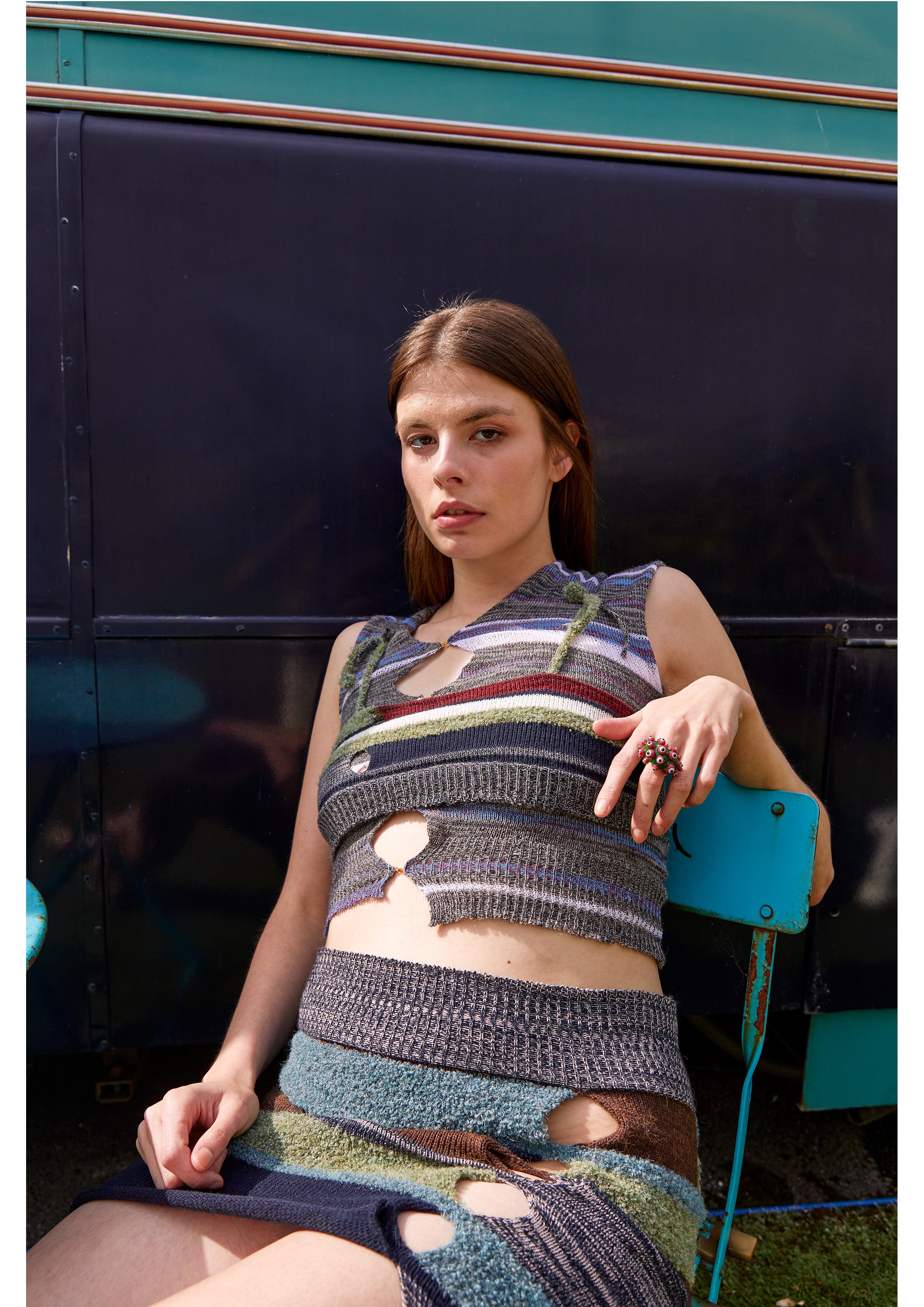 Blue & Green Tiny Top