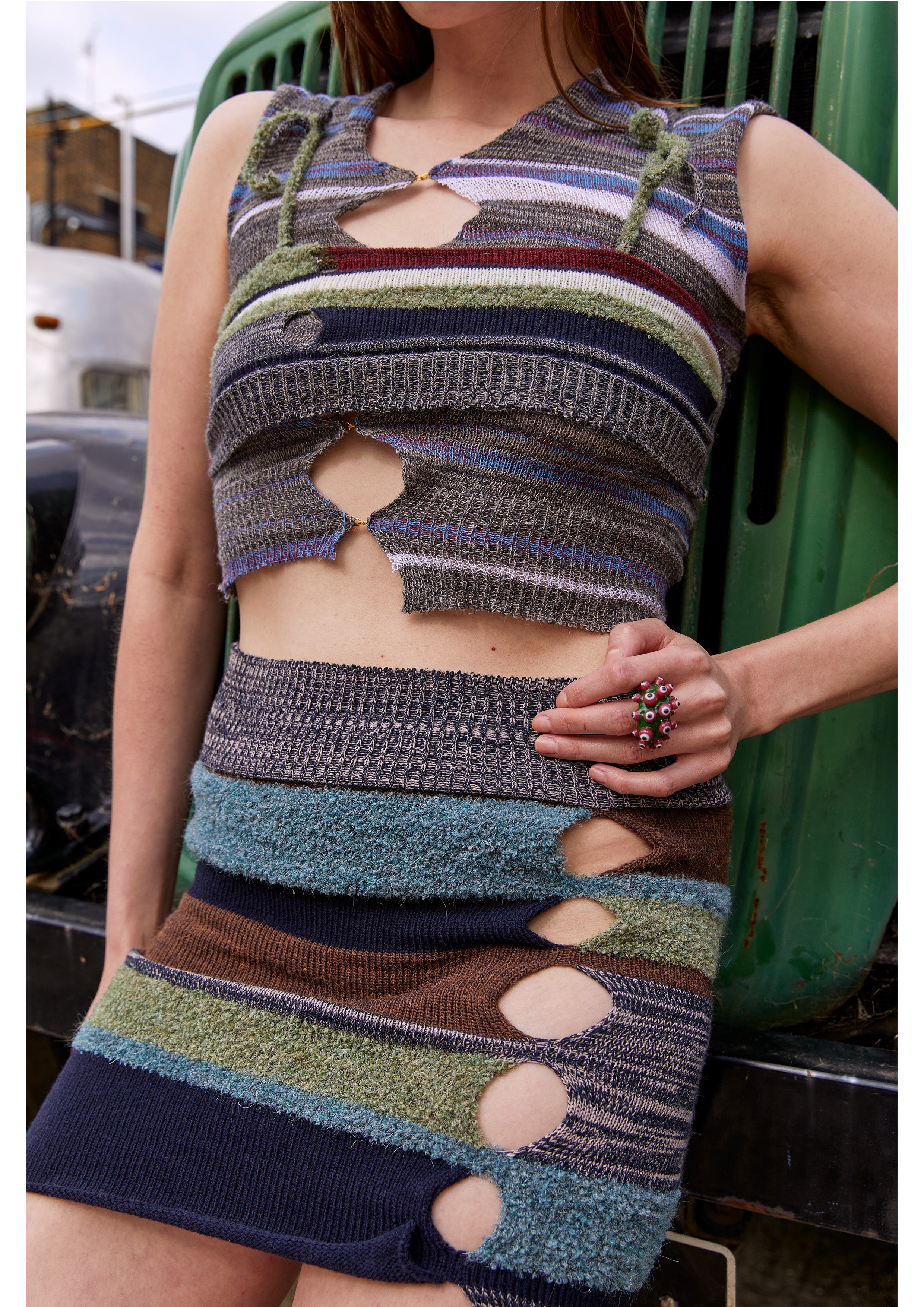 Blue & Green Tiny Top