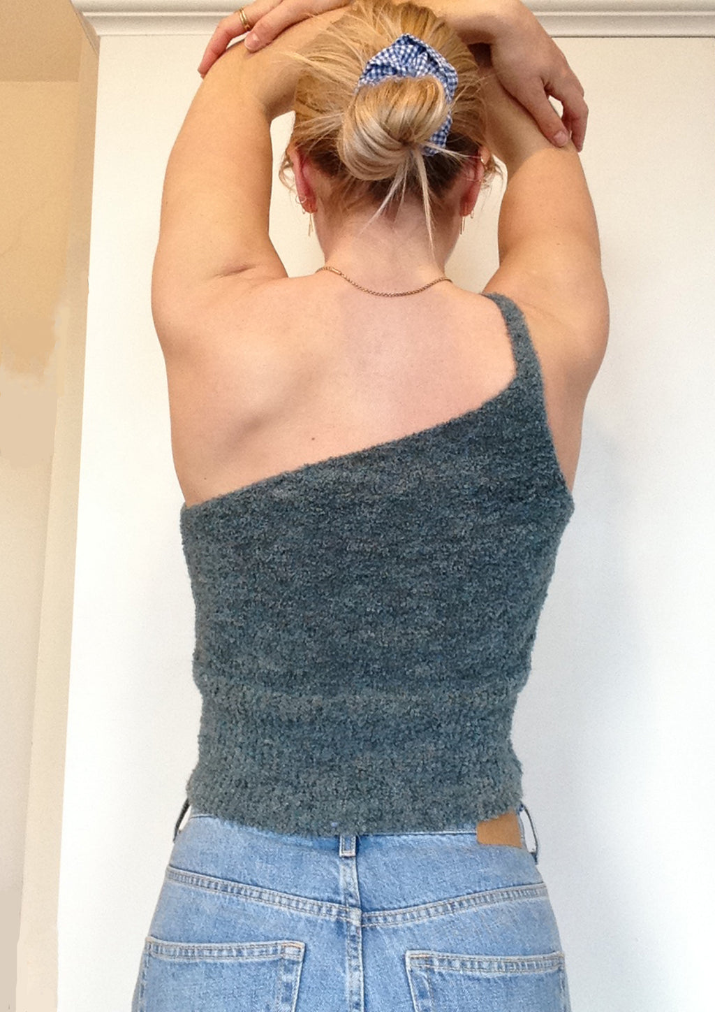 Bouclé Asymmetric Top